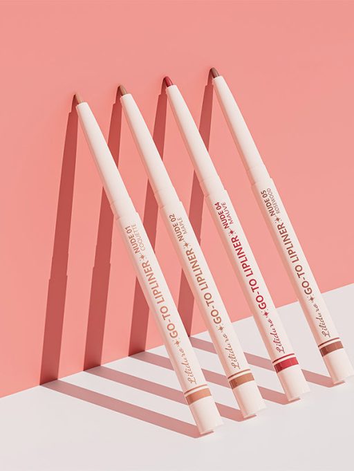 Liliduro 4pcs Waterproof Matte Long Lasting Non-stick Cup Nude Lipliners Set