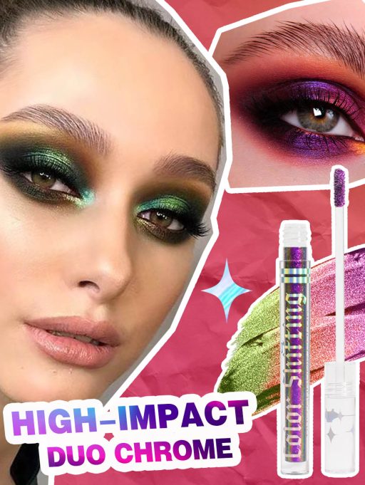 Liliduro Metallic Liquid Chameleon Eyeshadow High Impact Duo Chrome Liquid Eyeshadow Holographic