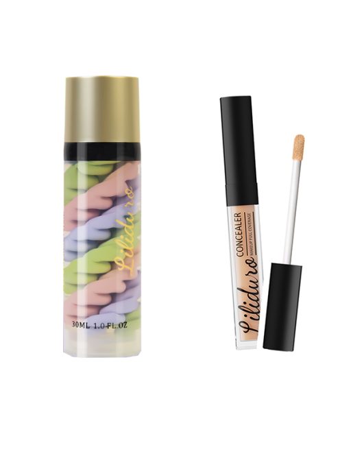 Liliduro Base Makeup Set Liquid Concealer and Makeup Primer Lightweight Full Coverage